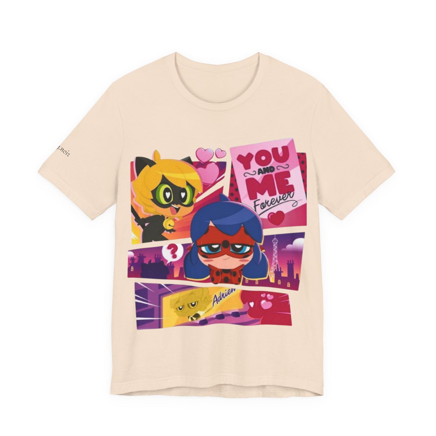 Ladybug and Catnoir Couple T-Shirt, Romantic Tee, Couple Gift, Valentine's Day, Love Shirt, Fun Casual Wear