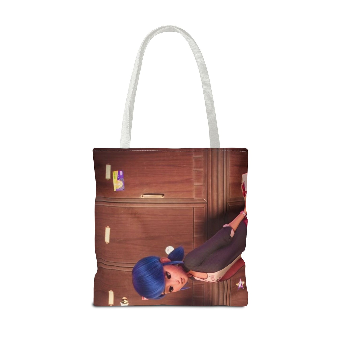 Stylish Miraculous AOP Tote Bag, Perfect for Teens