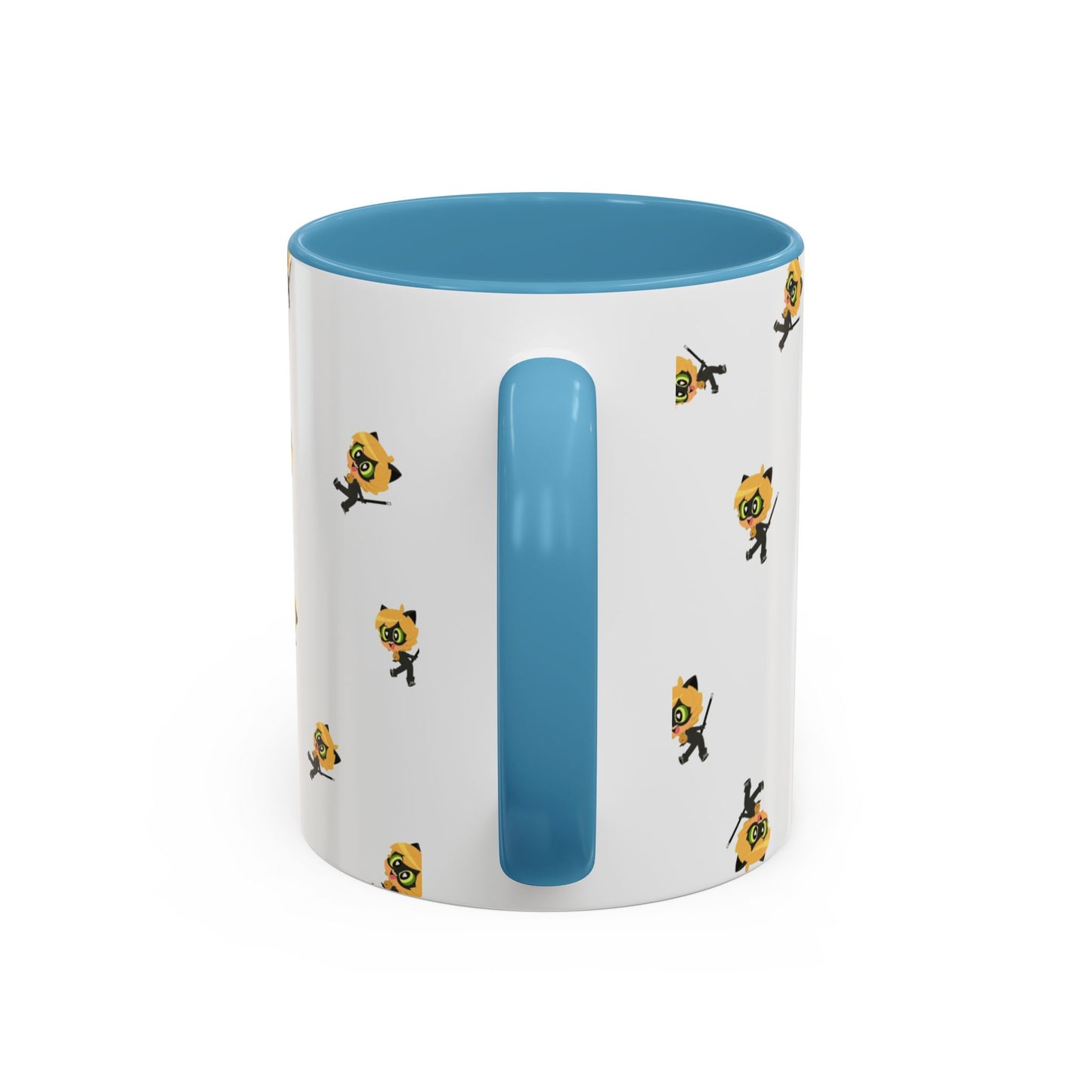 Cat Noir Floral Accent Coffee Mug - Perfect for Tea Lovers