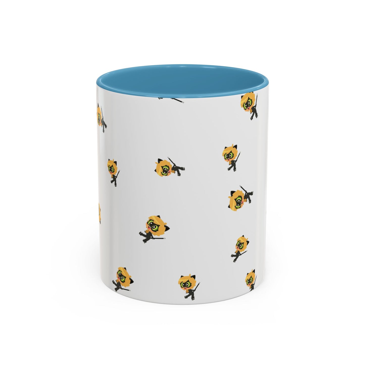 Cat Noir Floral Accent Coffee Mug - Perfect for Tea Lovers