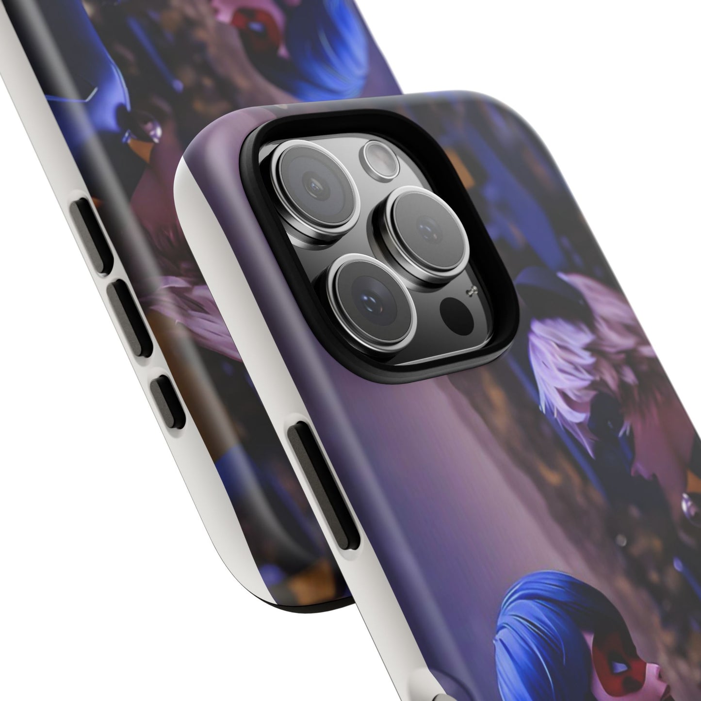 Phone Case with Ladybug and Cat Noir Design