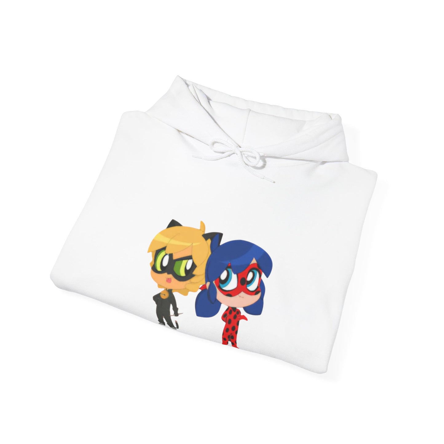 Miraculous Ladybug & Cat Noir Hoodie, Cozy Sweatshirt for Fans, Gift for Kids, Unisex Hoodie, Cartoon Character Threads