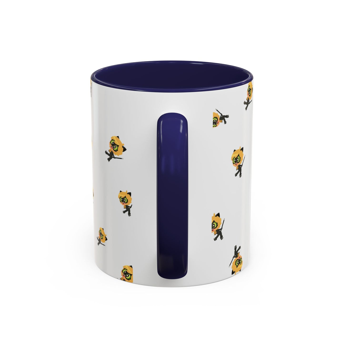 Cat Noir Floral Accent Coffee Mug - Perfect for Tea Lovers
