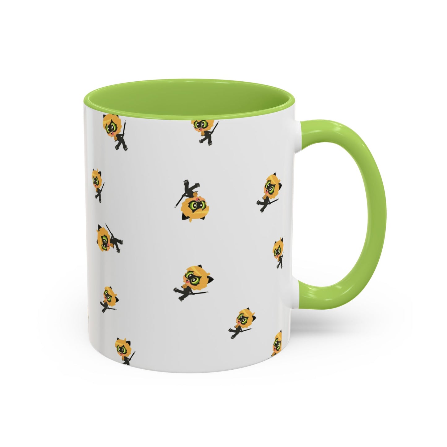 Cat Noir Floral Accent Coffee Mug - Perfect for Tea Lovers