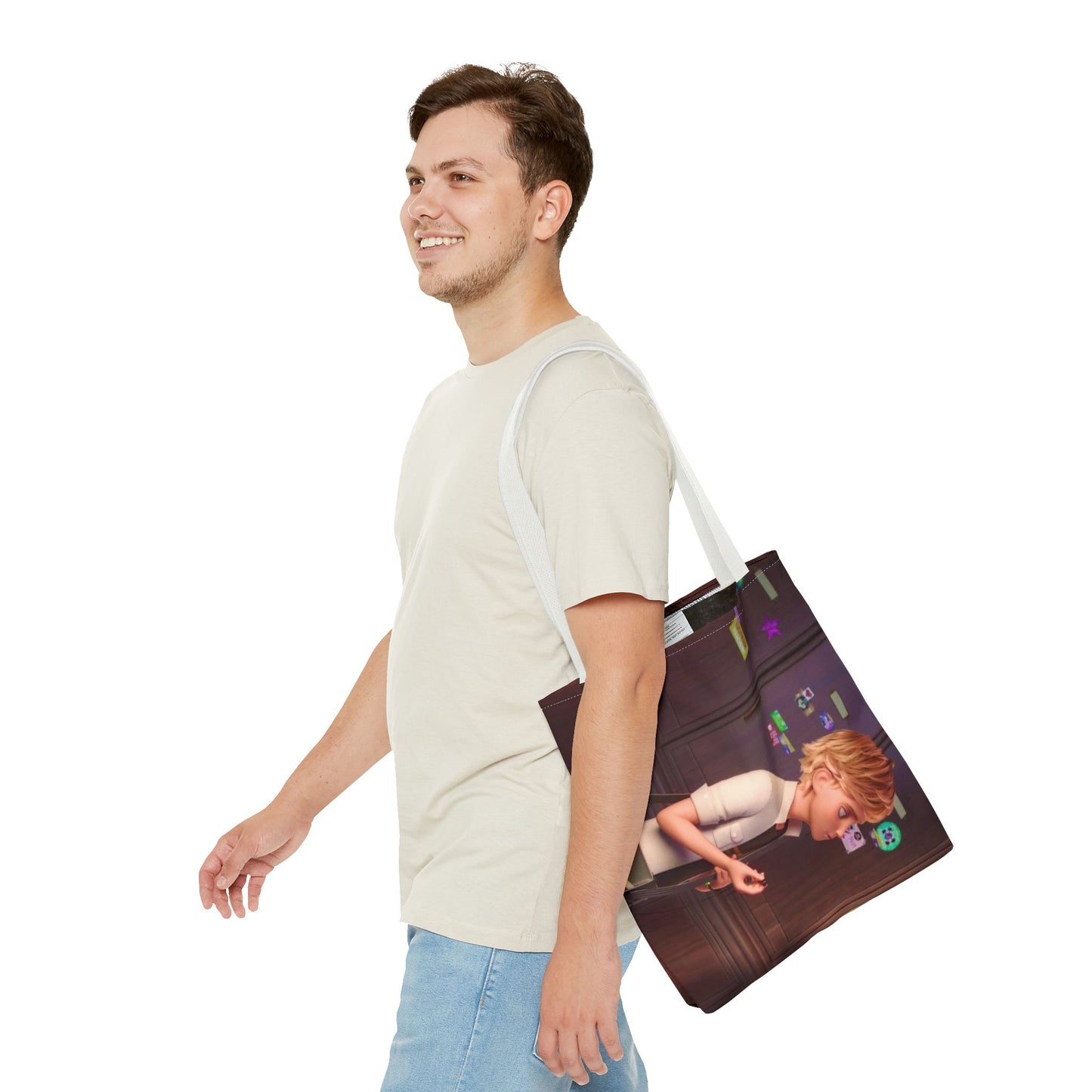 Stylish Miraculous AOP Tote Bag, Perfect for Teens
